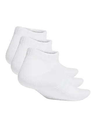 ADIDAS | Lot de 3 paires de chaussettes de sport invisibles fines et légères | weiss